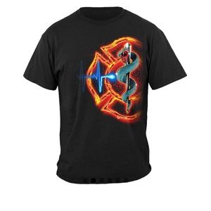 United States Fire Rescue Full Front Maltese Premium Cotton T-Shirt Size S